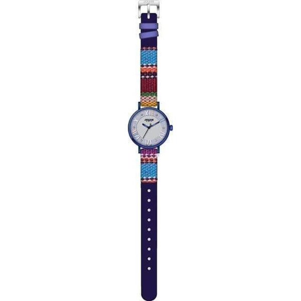 Planet Gates E Blue Drama Lady Women's Watch Japan Movt Rhinestone Fashion Clock Hours Dress Bracelet Leather Girl Birthday Gift Box