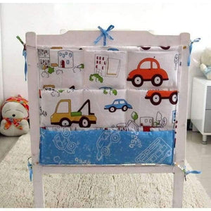 Planet Gates E Cartoon Rooms Nursery Hanging Storage Bag Baby Cot Bed Crib Organizer  60*52cm Toy Diaper Pocket for Newborn Crib Bedding Set