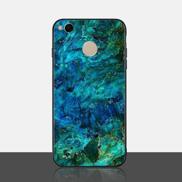 Planet Gates E Pattern / Redmi 4X TOMKAS Agate Marble Case for Xiaomi Redmi 4X Note 5 Soft Edge PC+Glass Back Cover Phone Case for Xiaomi Redmi Note 5 Global Pro