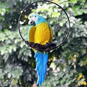 Planet Gates E Resin Realistic Modeling Imitation Parrot Micro Landscape Gardening Supplies Accessories Garden Outdoor Patio Decoration
