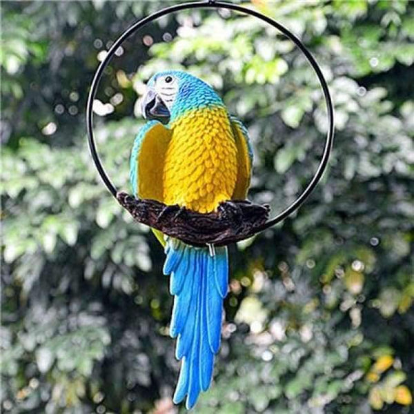 Planet Gates E Resin Realistic Modeling Imitation Parrot Micro Landscape Gardening Supplies Accessories Garden Outdoor Patio Decoration