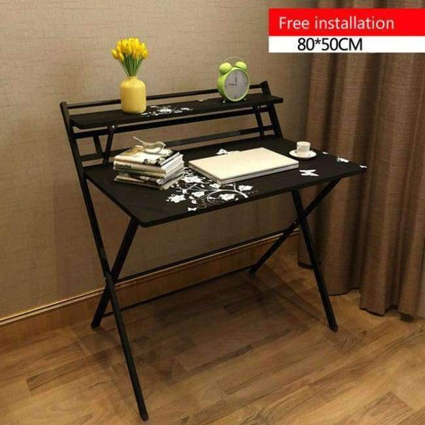 Planet Gates E Simple Style Foldable Desk Free Installation Study Table Household Writing Desk Multifunction Office Computer Table Steady Safe