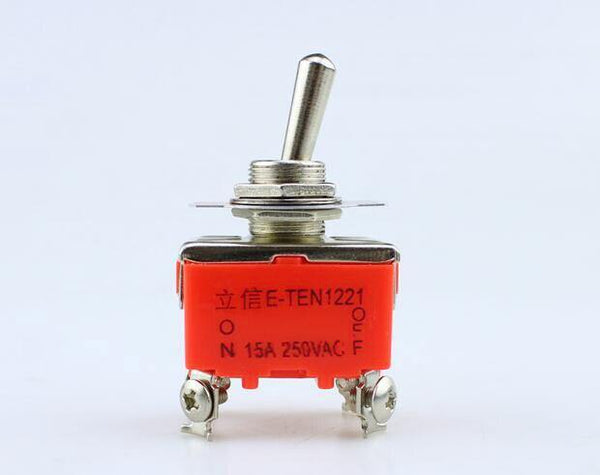 Planet Gates E-TEN1221 1PCS E-TEN1221 15A 250VAC 4PIN ON-OFF Toggle Switch Rocker Switch The Power Switch Micro Switch Orange