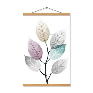 Abstract Leaves Canvas Paintings Poster Print Nordic Minimalist Wall Art Pictures For Living Room Bedroom Home Decor - Planet Gates