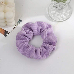 Women Fashion Hair Accessories Satin Hair Scrunchies Elastic Hair  Scrunchy Hair Ties Girls Chiffon Ponytail Holder Purple Lover