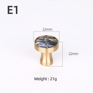 Brass Furniture Handles Elegant Door Knobs and Handles for Cabinet Kitchen Cupboard Drawer Pulls Wall Hanging Hooks Shell Resin