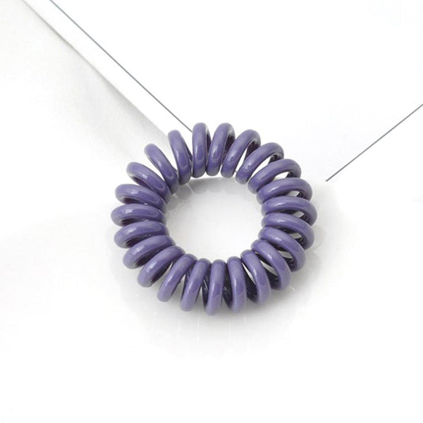 Elastic Knit Telephone Wire Hair Bands Girl Woman Hair Accessories Rubber Band Headwear Hair Rope Spiral Shape Hair Ties