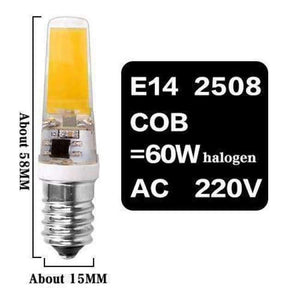 Planet Gates E14 2508 COB 6W 220V / No / Warm White G4 G9 E14 Led Lamp Bulb Dimming Lighting AC DC 12V 220V 3W 6W 9W COB SMD Replace Halogen Lights Spotlight Bombillas Chandelier