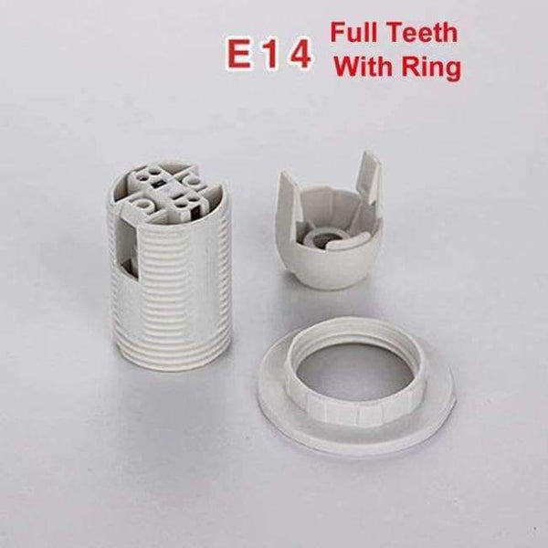 Planet Gates E14Full Teeth  Ring2 E27 E14 Lampholders Big Screw mouth Small Screw Cap Lighting Accessories Table Lamp Floor Lamp Card type Light Mouth Seat head