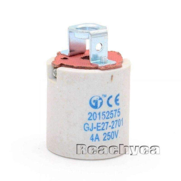 Planet Gates E27 Ceramic Lamp Holder  Porcelain Light Socket Base Accessory Screw Cap