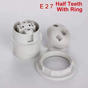 Planet Gates E27 half Teeth Ring E27 E14 Lampholders Big Screw mouth Small Screw Cap Lighting Accessories Table Lamp Floor Lamp Card type Light Mouth Seat head