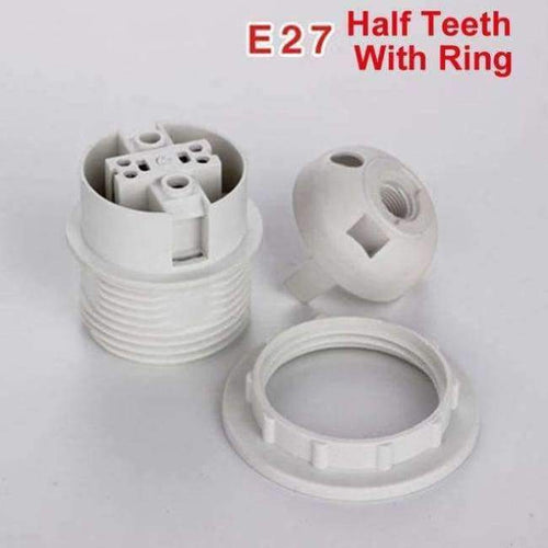 Planet Gates E27 half Teeth Ring E27 E14 Lampholders Big Screw mouth Small Screw Cap Lighting Accessories Table Lamp Floor Lamp Card type Light Mouth Seat head
