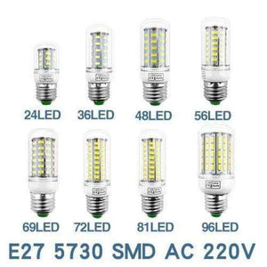 Planet Gates E27 LED Lamp E14 Bulb Lampada SMD5730 220V Corn Bulb Bombillas 24 36 48 56 69 72LEDs Chandelier Candle Light For Home Decoration