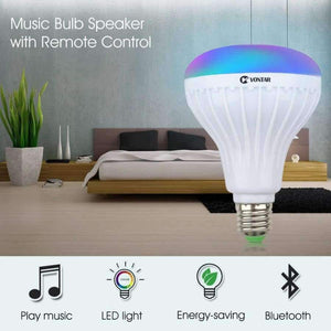 Planet Gates E27 with battery VONTAR E27 B22 Wireless Bluetooth Speaker+12W RGB Bulb LED Lamp 110V 220V Smart Led Light Music Player Audio with Remote Control