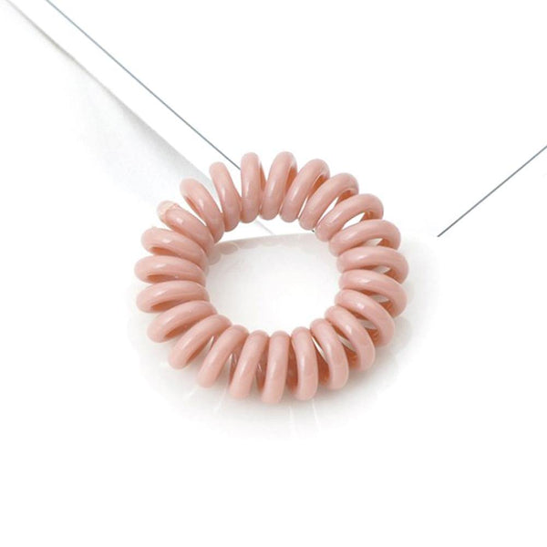 Elastic Knit Telephone Wire Hair Bands Girl Woman Hair Accessories Rubber Band Headwear Hair Rope Spiral Shape Hair Ties