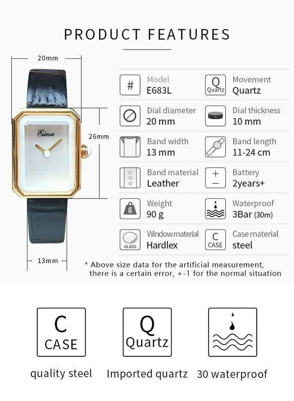 Planet Gates E683L-GDB Women Stainless Steel Bracelet Quartz Wristwatches Fashion Popular Lady Dress Watches Feminino Relojes