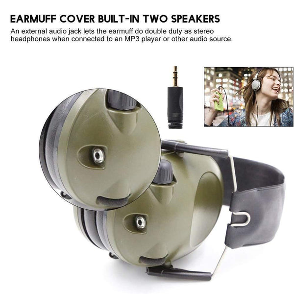 Ear Protector Electronic Tactical Shooting Earmuff Hearing Protection Anti Noise Earplugs Soft Padded Noise Canceling Headset