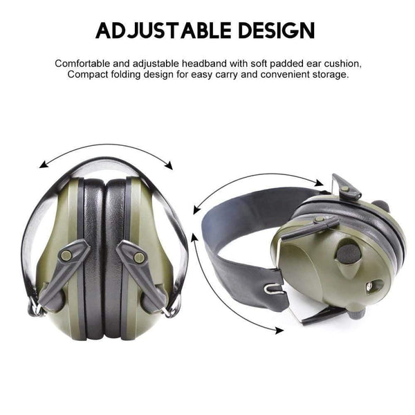 Ear Protector Electronic Tactical Shooting Earmuff Hearing Protection Anti Noise Earplugs Soft Padded Noise Canceling Headset