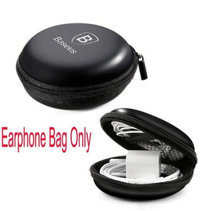 Planet Gates Earphone Bag Baseus H04 Wired Earphone For Phone Stereo Headset Jack 3.5mm In-Ear Earphone With Mic Earbuds Earpiece Fone De Ouvido kulakl k