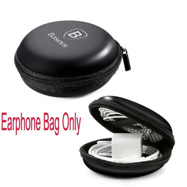 Planet Gates Earphone Bag Baseus H04 Wired Earphone For Phone Stereo Headset Jack 3.5mm In-Ear Earphone With Mic Earbuds Earpiece Fone De Ouvido kulakl k