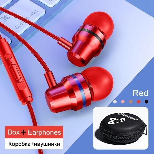 Planet Gates Black TOMKAS Wired Earbuds Headphones 3.5mm In Ear Earphone Earpiece With Mic Stereo Headset 5 Color For Samsung Xiaomi Phone Computer