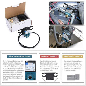 Planet Gates ECU 3 Port Electronic Turbo Boost Control Solenoid Valve For Subaru WRX STI FXT 02-07 JR-ECU02