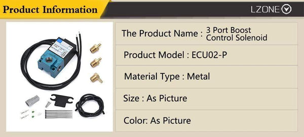 Planet Gates ECU 3 Port Electronic Turbo Boost Control Solenoid Valve For Subaru WRX STI FXT 02-07 JR-ECU02