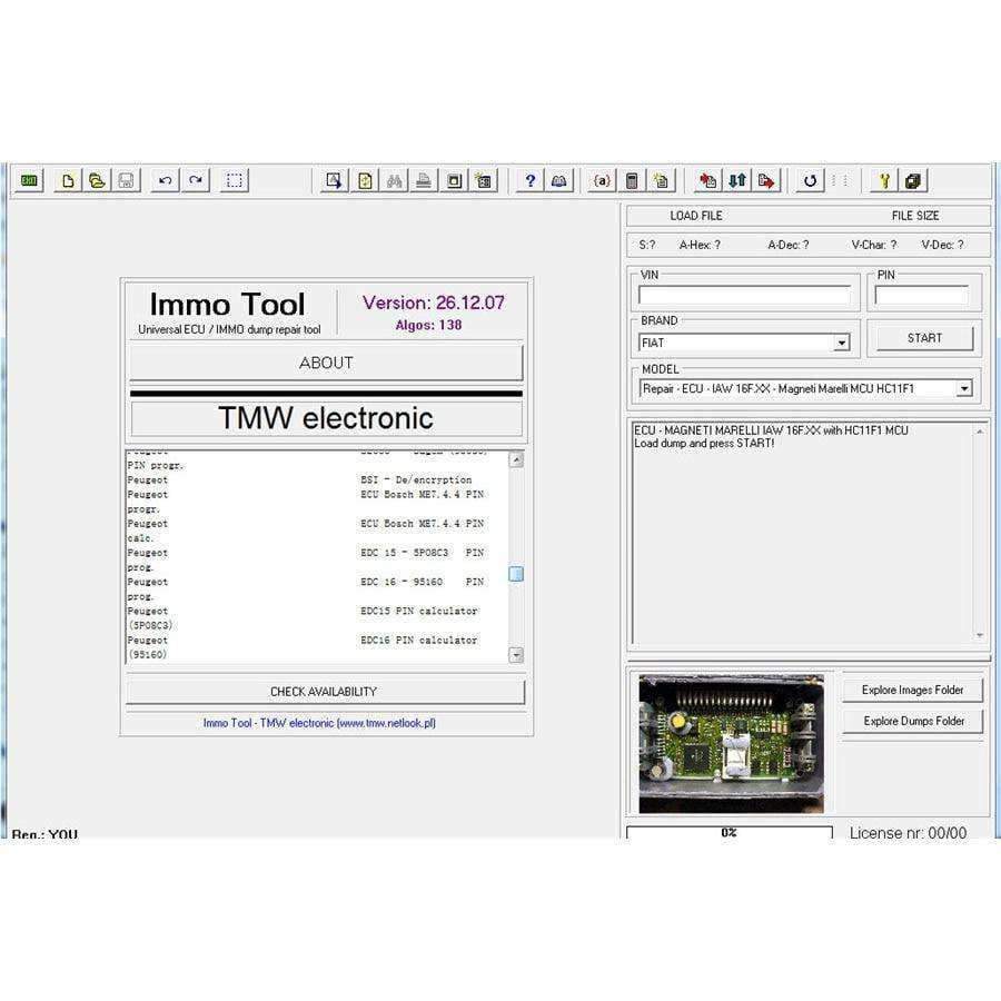 Planet Gates ECU Immo Tool Repair Software Immobilizer Software V26.12.2007 Free Shippment