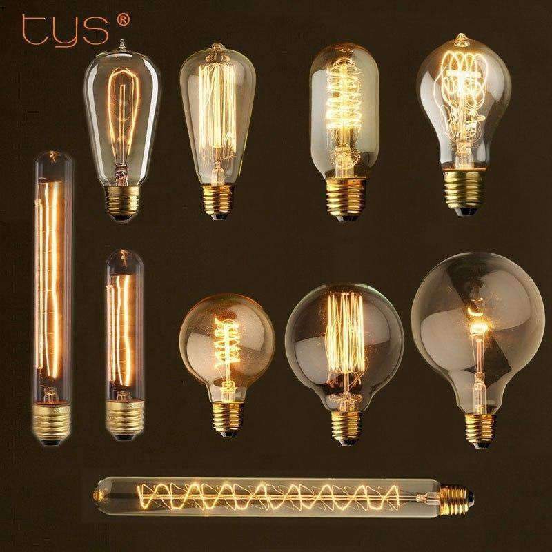 Planet Gates Edison bulb lampada retro lamp incandescent ampoule vintage Bulb E27 40w 220V For Decor Filament Bulb E27 Pendant Lights Bulb