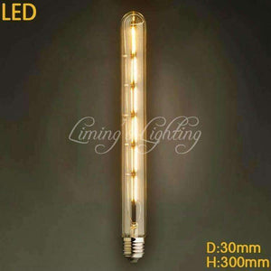 LED žárovka Planet Gates Edison Bulb řady "T" T10/T185/T225/T300 s wolframovým vláknem E27, vintage žárovka, bytová dekorace