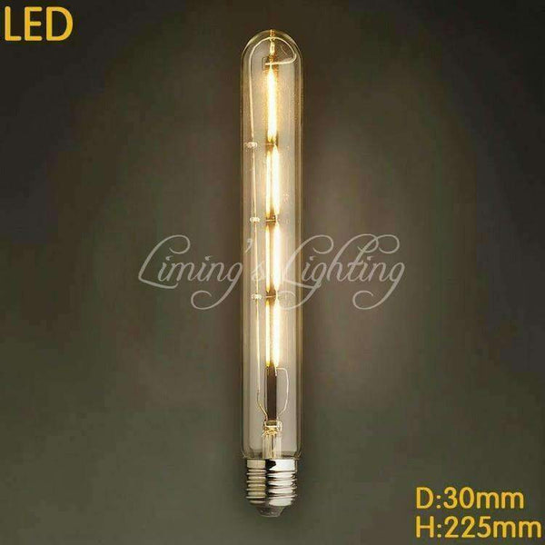 LED žárovka Planet Gates Edison Bulb řady "T" T10/T185/T225/T300 s wolframovým vláknem E27, vintage žárovka, bytová dekorace