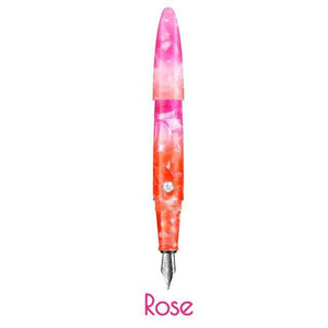 Planet Gates EF Nib Rose / as picture Business Fountain Pen Acrylic Resin Fine Nib Pen with Box for  Christmas Gift Wedding Signing Office Supplies