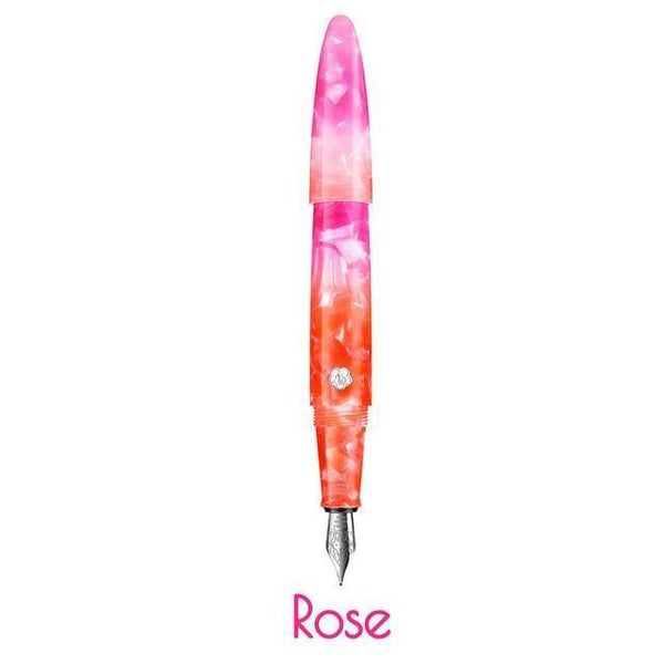 Planet Gates EF Nib Rose / as picture Business Fountain Pen Acrylic Resin Fine Nib Pen with Box for  Christmas Gift Wedding Signing Office Supplies