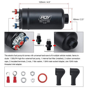 Planet Gates EFI 380LH 1000HP Top Quality External Fuel Pump E85 Compatible 044 Style New With PQY Box JR-FPB003-QY