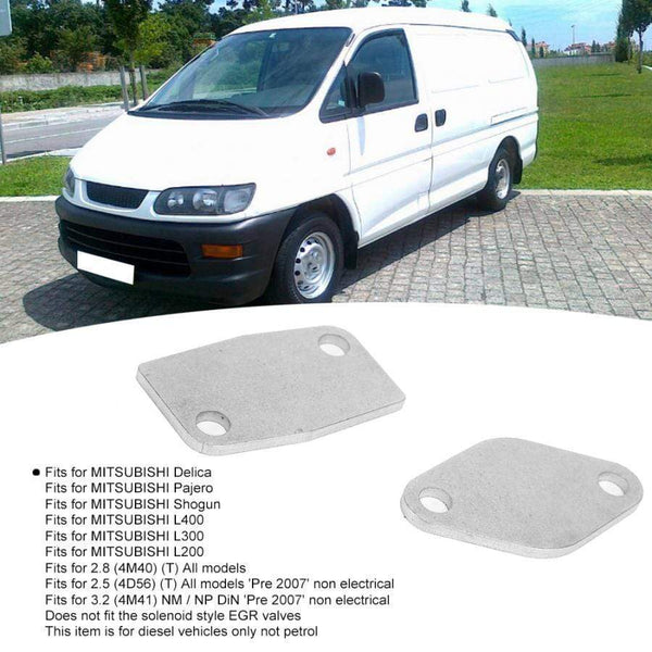 Planet Gates EGR Removal Kit Blanking Block Plates 985984415261 Fits for Mitsubishi Delica/Pajero