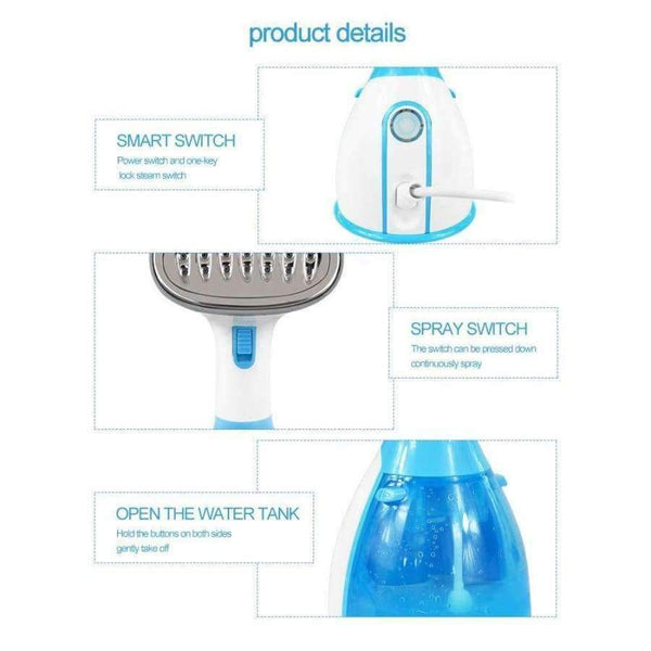 Planet Gates EILEMO Garment Steamer Iron Travel Steam Iron for Clothes Ironing Clothing Handheld Steamer Brush Stoom Machine Home Appliances