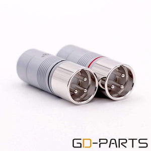 EIZZ 2PCS High end 3 pin Female XLR Connector MIC Snake Cable Jack Adapter Teflon Insulator Platinum Plated phosphor bro