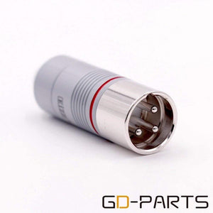 EIZZ 2PCS High end 3 pin Female XLR Connector MIC Snake Cable Jack Adapter Teflon Insulator Platinum Plated phosphor bro