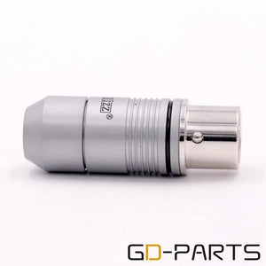 EIZZ 2PCS High end 3 pin Female XLR Connector MIC Snake Cable Jack Adapter Teflon Insulator Platinum Plated phosphor bro