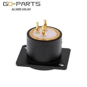 EIZZ High End 3-PIN Male Female XLR Connector MIC AMP CANNON Plug Adapter 24K Gold Plated Tellurium Copper Teflon Insulator 1PC