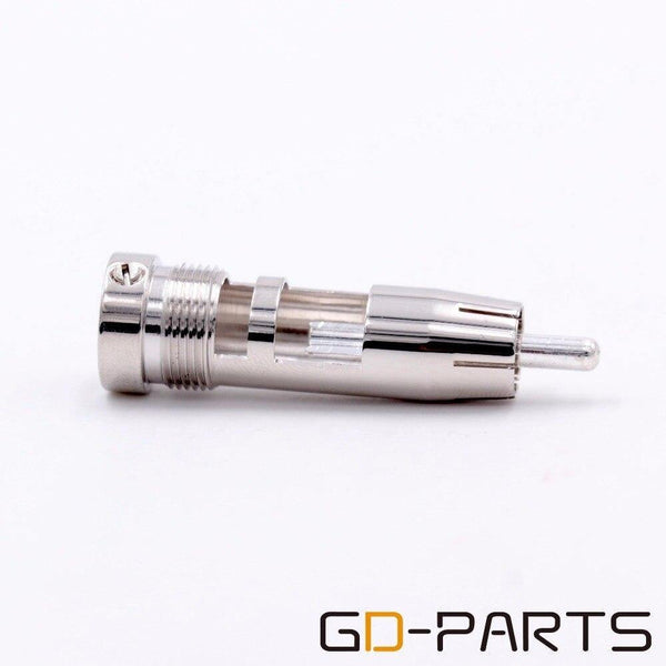 EIZZ Rhodium Plated Phosphor Bronze Male RCA Coaxial Plug Connector Adapter Copper Pin Teflon Insulator Hifi Audio Video Signal
