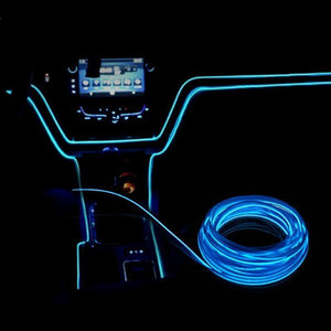 Planet Gates EL Wire 12V Car Flexible Neon DIY Decoration Auto LED Light RGB Lights Strip Cool For Car Central Control Door Outdoor Party