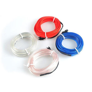 Planet Gates EL Wire 12V Car Flexible Neon DIY Decoration Auto LED Light RGB Lights Strip Cool For Car Central Control Door Outdoor Party