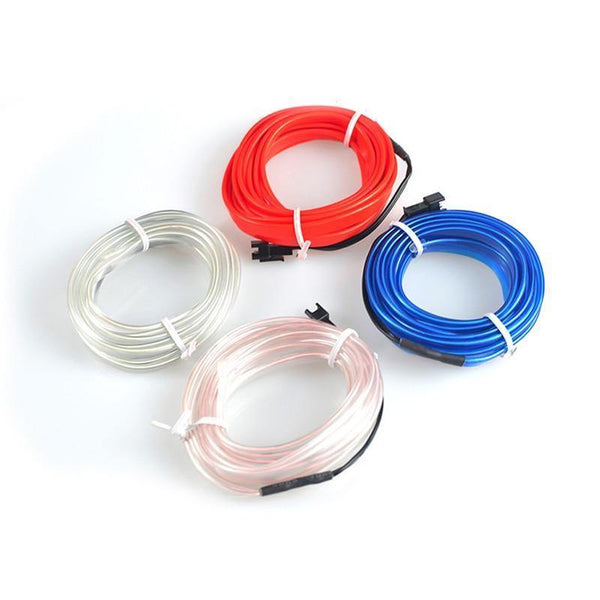 Planet Gates EL Wire 12V Car Flexible Neon DIY Decoration Auto LED Light RGB Lights Strip Cool For Car Central Control Door Outdoor Party