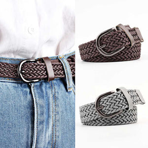 Elastic Stretch Waist Belts For Men Women Casual Stretch Woven Belt Women Waistband Student Jeans Canvas Belt
