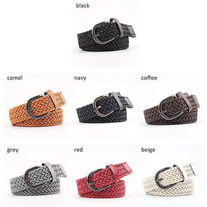 Elastic Stretch Waist Belts For Men Women Casual Stretch Woven Belt Women Waistband Student Jeans Canvas Belt