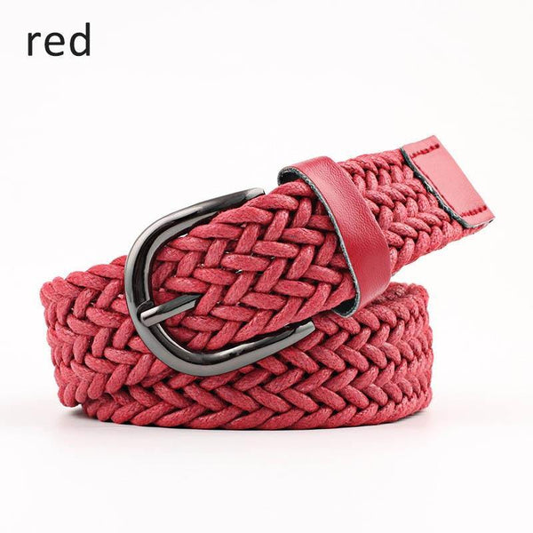 Elastic Stretch Waist Belts For Men Women Casual Stretch Woven Belt Women Waistband Student Jeans Canvas Belt