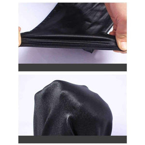 Planet Gates Elastic women imitation leather stirrup leggings plus size XL-5XL package hip ladies pants slim stretch trousers ZB-D032