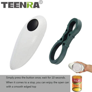 Electric Can Opener One Touch Automatic Jar Opener Bottle Opener Electric Hands Free Kitchen Gadgets