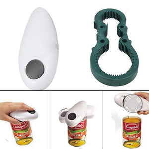 Electric Can Opener One Touch Automatic Jar Opener Bottle Opener Electric Hands Free Kitchen Gadgets